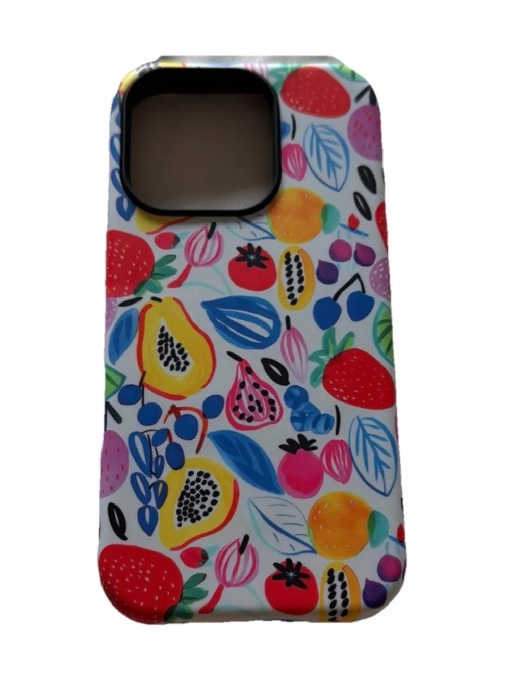 Fruity Delight iPhone 16 Pro Case Cute Hard Shell + Silicone Cover Protective